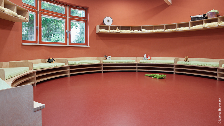 noraplan sentica acoustic verlegt in der Kita Apfelbäumchen in Zwickau  | © (c) Markus Bachmann